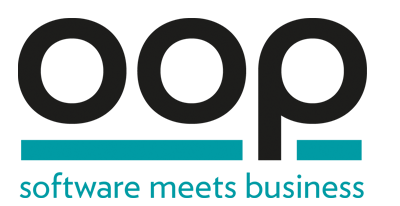 Das Logo der OOP Konferenz - Software meets Business