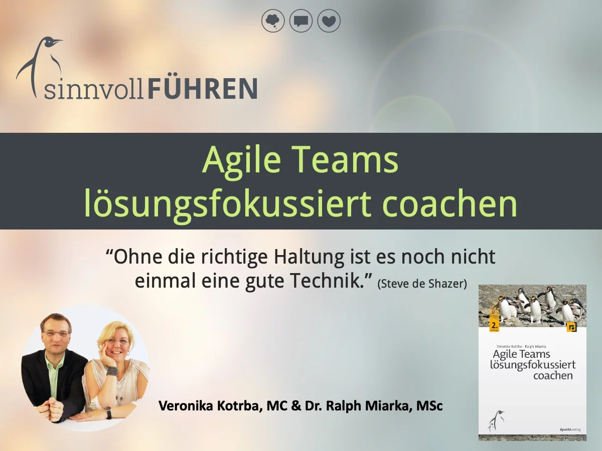 Agile Teams lösungsfokussiert coachen @Scrum-Day Germany, 2018