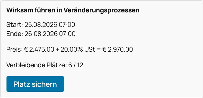 Zeigt das Buchungswidget